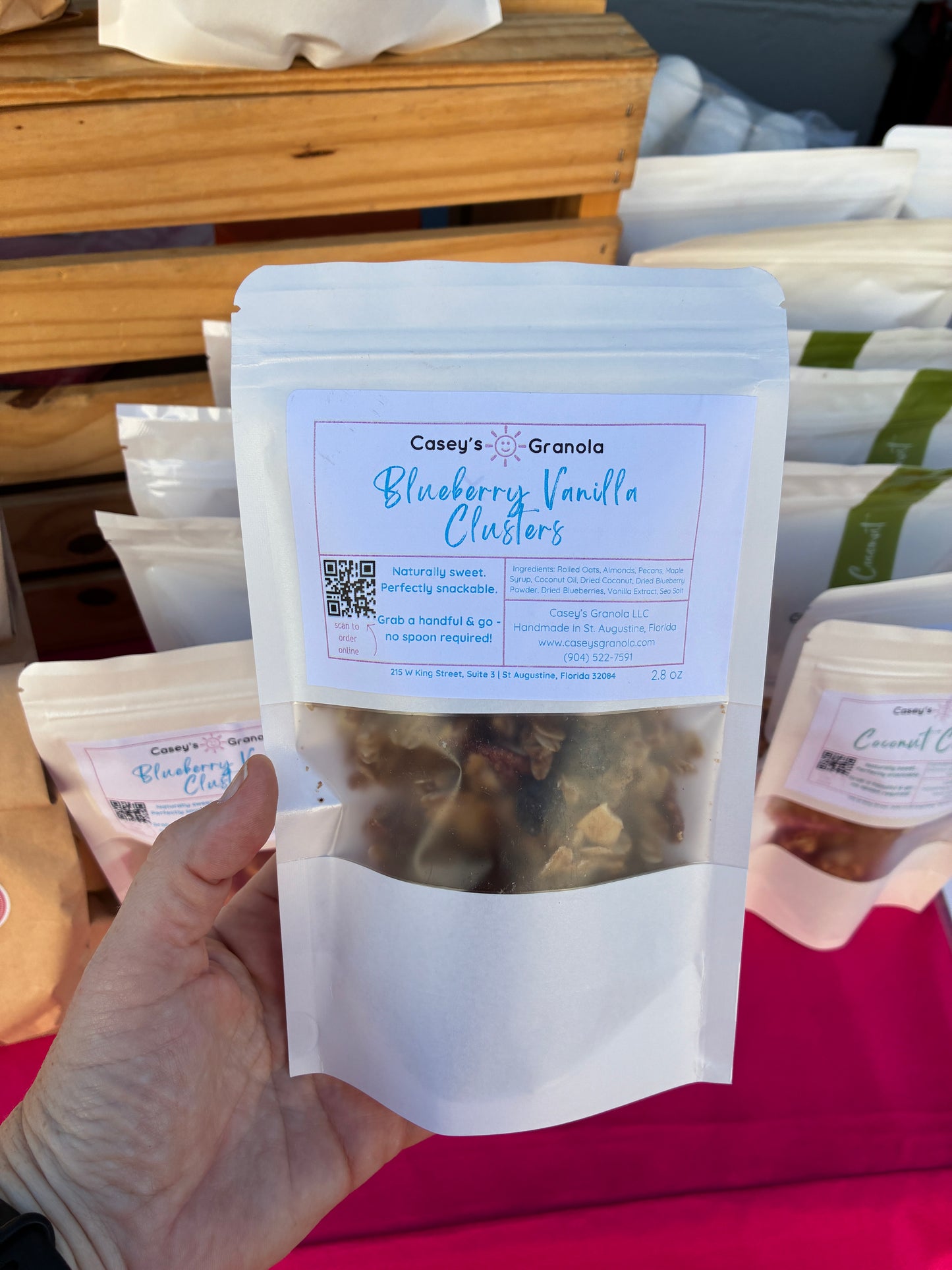 Blueberry Vanilla Granola Clusters