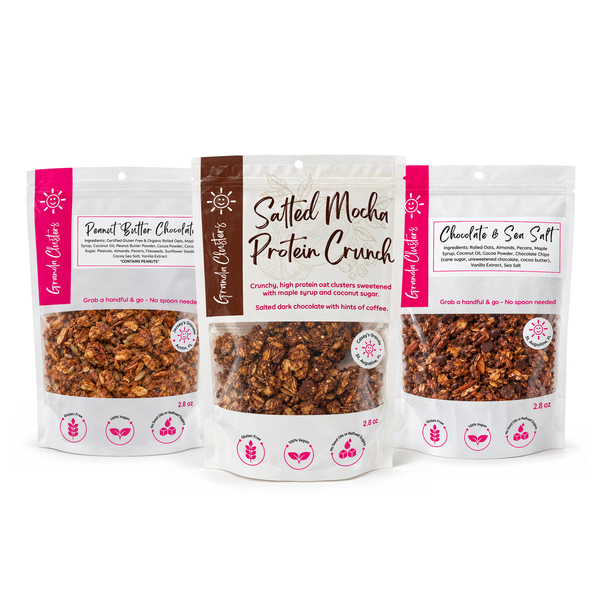 Chocolate & Sea Salt Granola Clusters