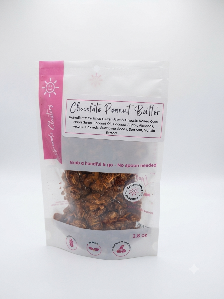 *Seasonal Flavor* Chocolate Peanut Butter Granola — No Seed Oils, No Refined Sugar