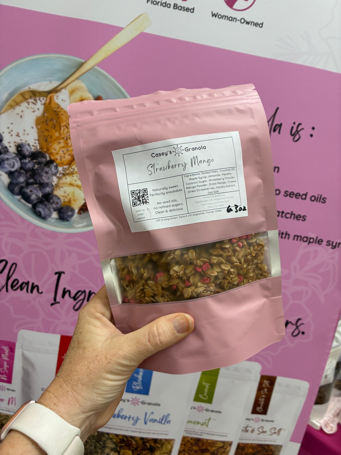 *Seasonal Flavor* Strawberry Mango Granola — No Seed Oils, No Refined Sugar