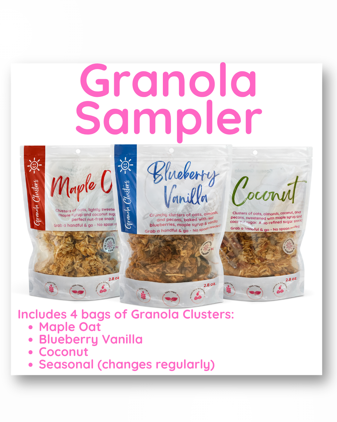 Granola Sampler Gift Box | Gluten-Free & Vegan Clusters