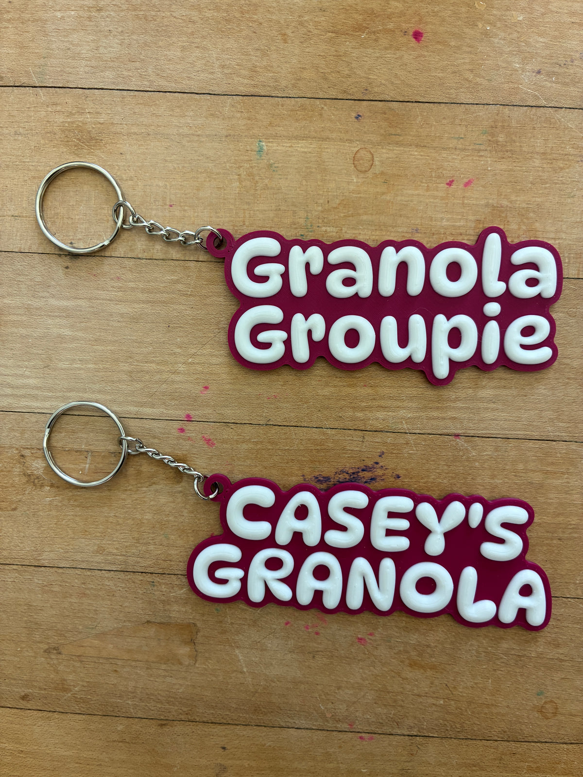 Casey's Granola Keychains